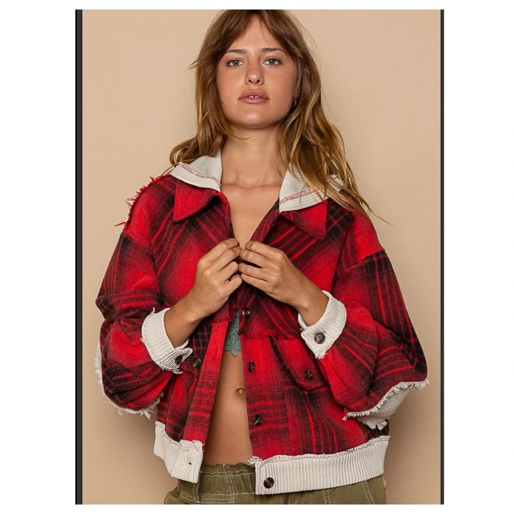 LAST ONE $45 start #129 ❤️Pretty POL oversized hooded jacket - Picture 6 of 6